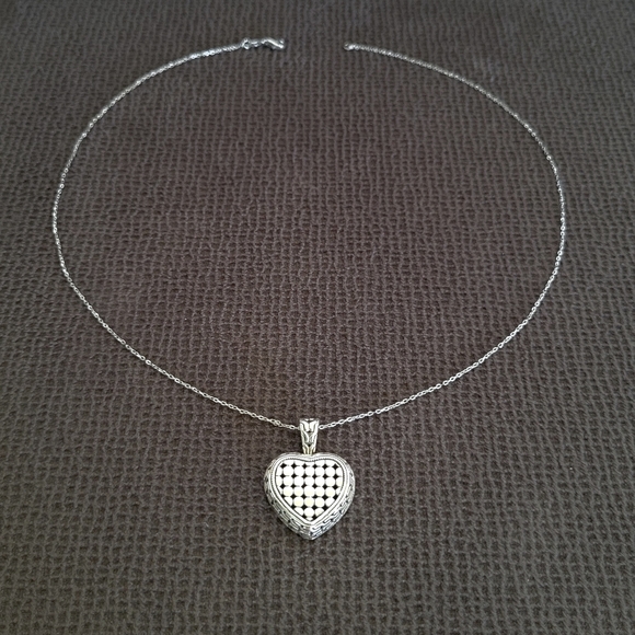 willowbird Jewelry - willowbird🪶 Silver🤍 Dotted Heart❤ Pendant Necklace - NWT